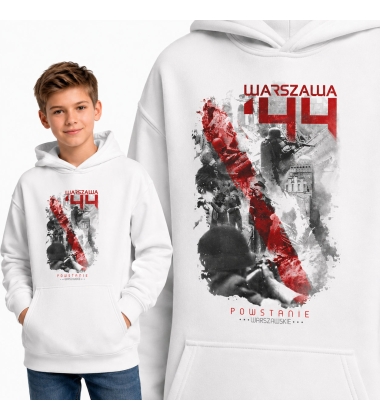 Bluza z kapturem dziecięca Patriotyczna WARSZAWA 44